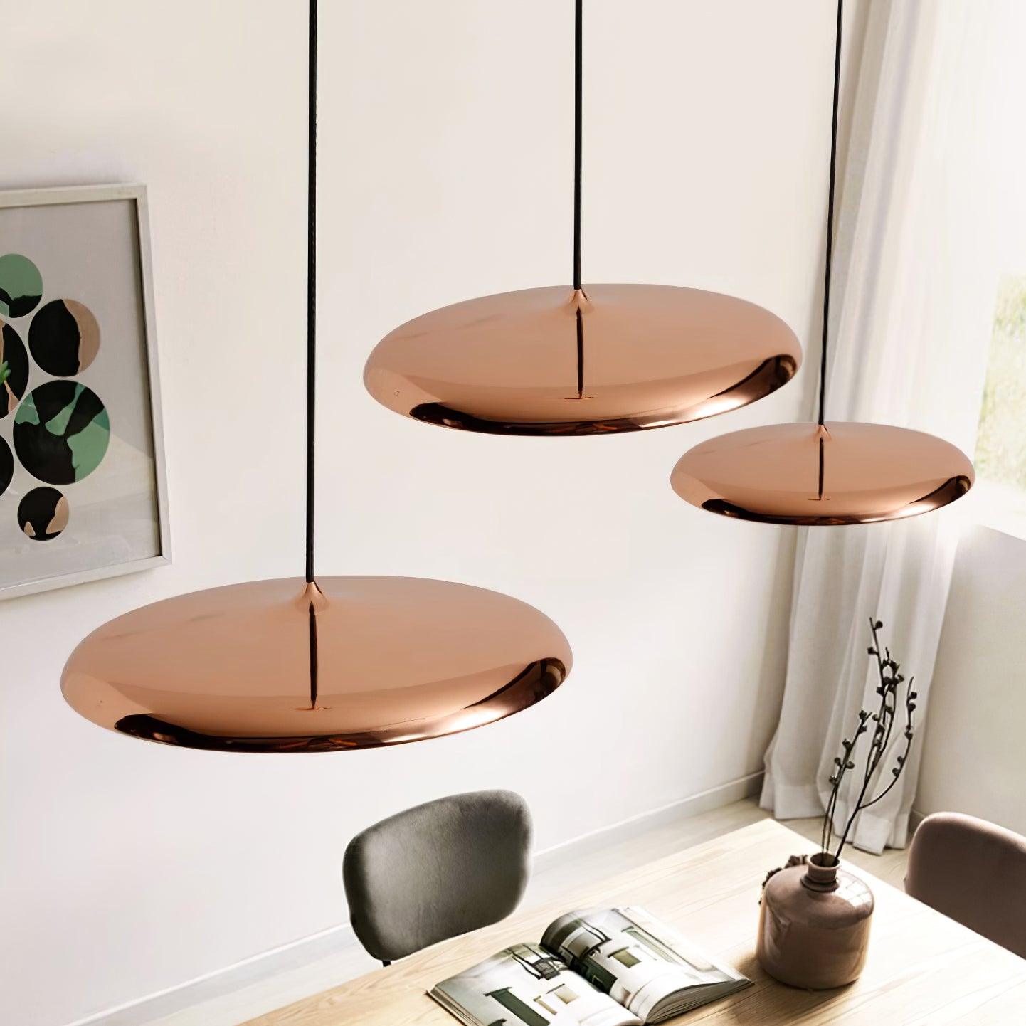 AcrylicGlow | Stylish Modern Disc Shaped Kitchen Pendant Lighting 3