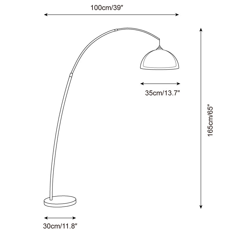 ArcoLuxe | Elegant Adjustable Arc Floor Lamp for Living Room Ambiance 4