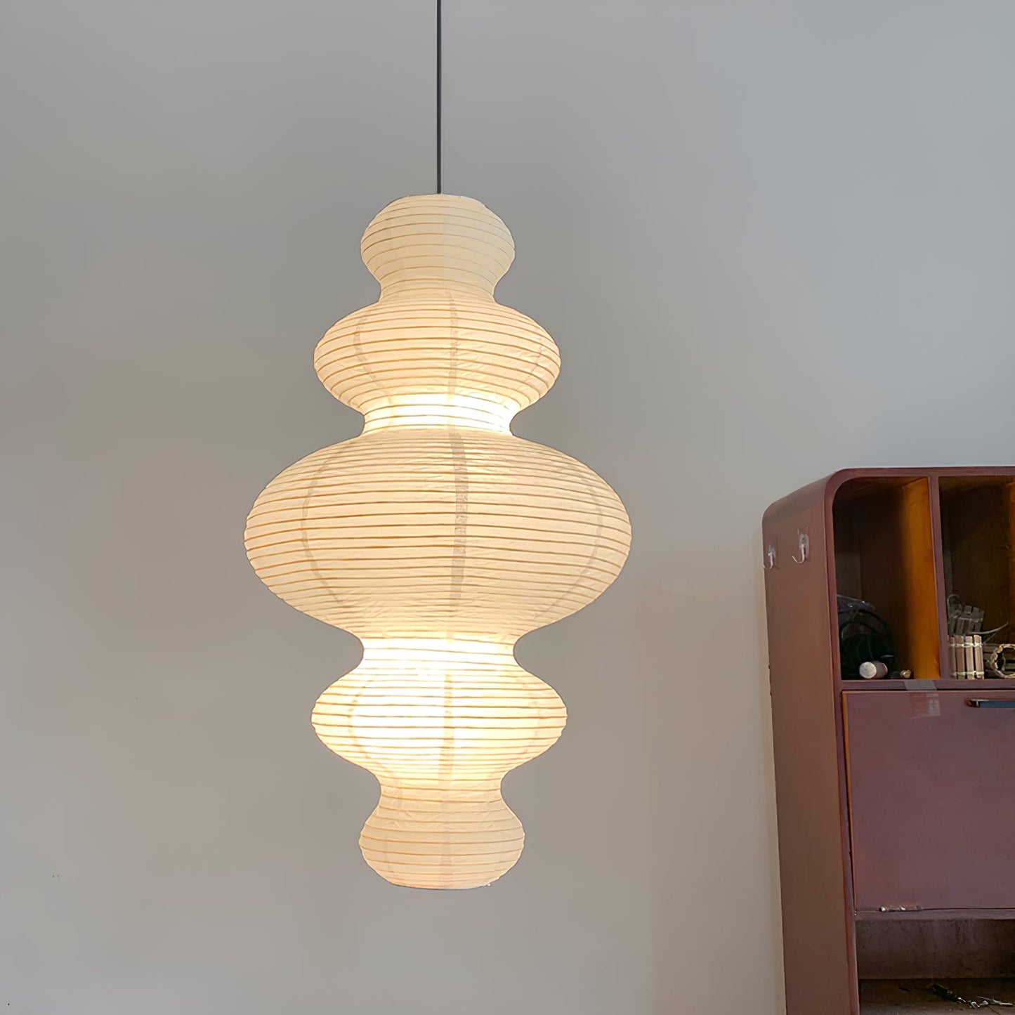 BambooGlow | Elegant Adjustable Plug-In Kitchen Pendant Lighting 1
