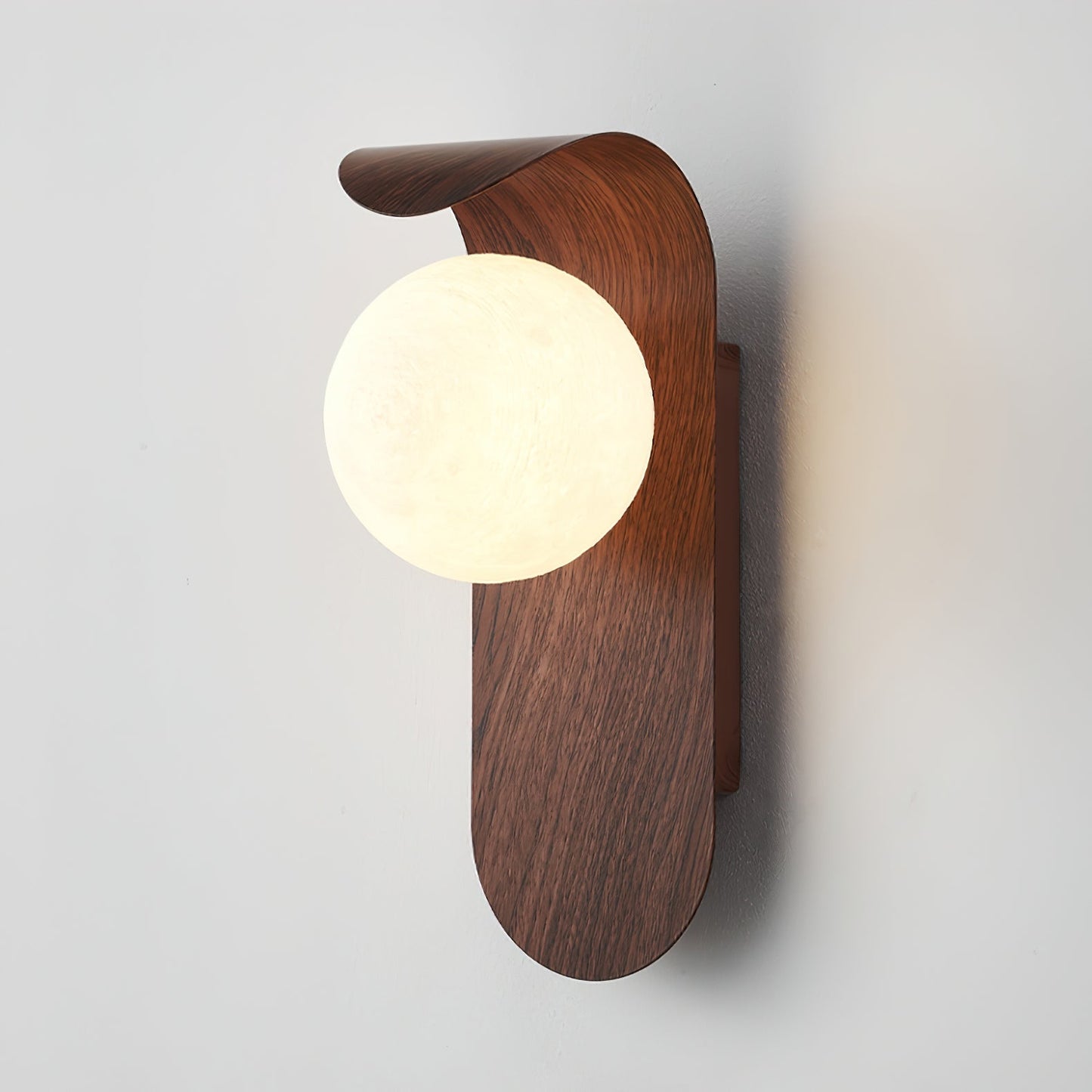 CedarGlow | Stylish Modern Plug-In Wall Sconce Lighting with Frosted Globe 2