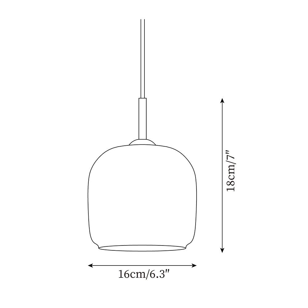 Danoise | Elegant Smoky Glass Kitchen Pendant Lighting Fixture 4