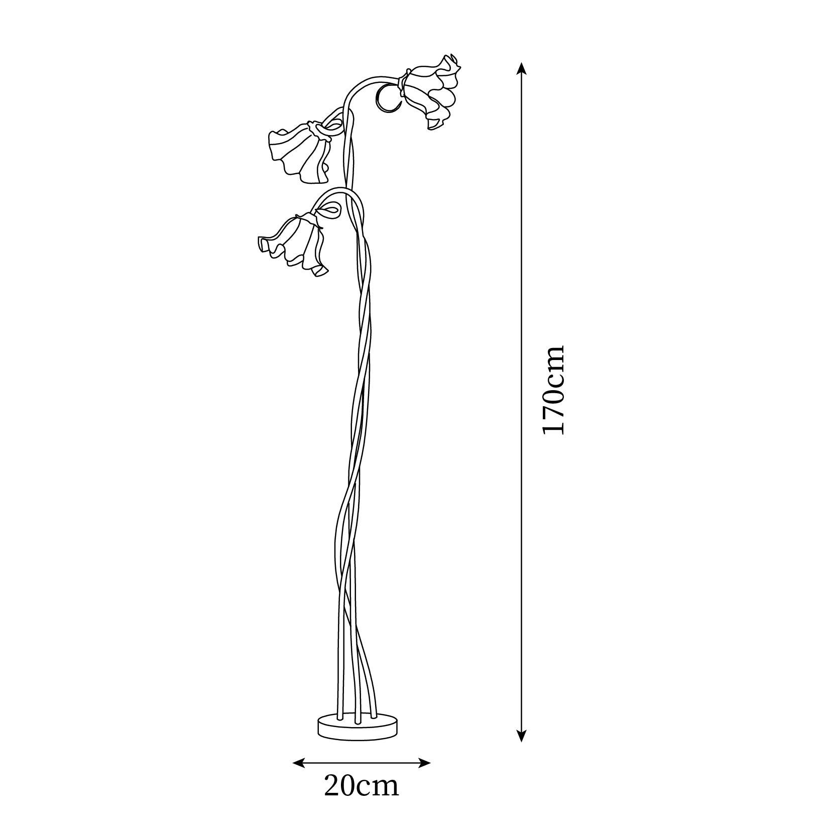FloraGlow | Elegant Modern Floral Standing Floor Lamp for Living Room 6