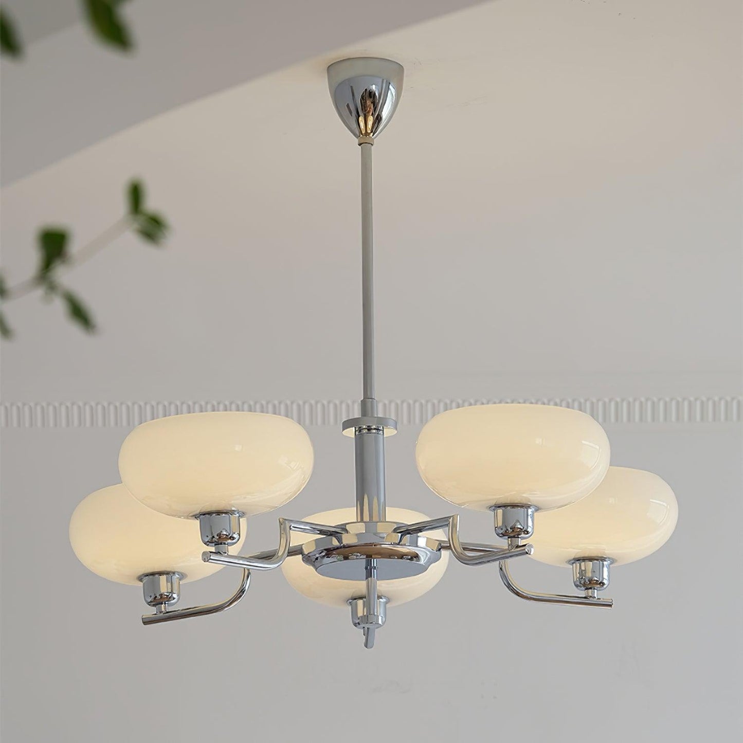 Luminara | Elegant Gold Modern Glass Shade Dining Room Chandelier 10