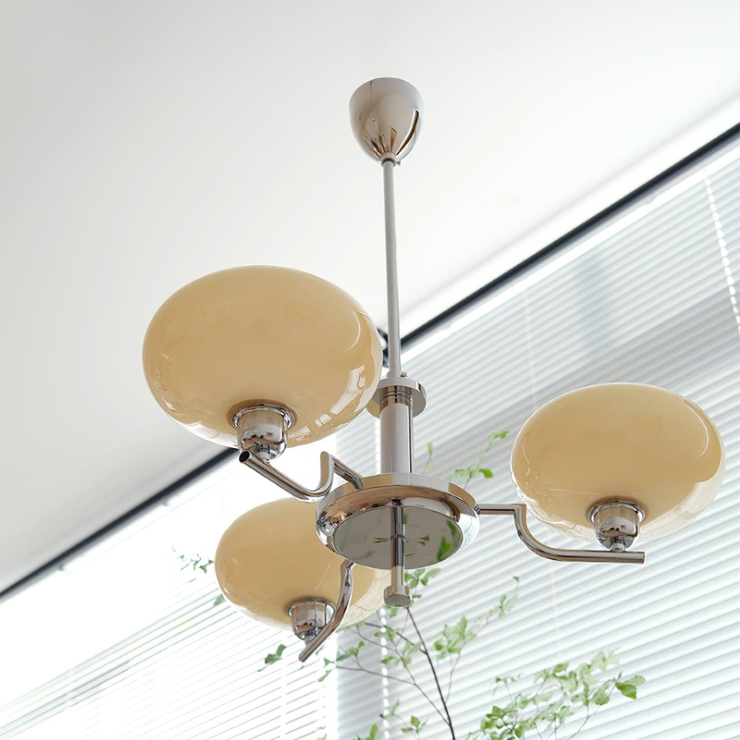 Luminara | Elegant Gold Modern Glass Shade Dining Room Chandelier 12