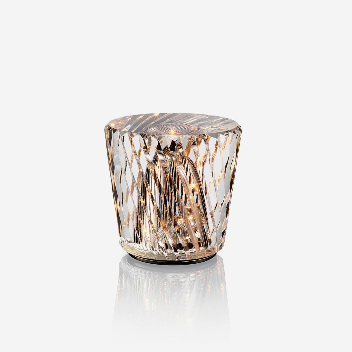 Luminara | Elegant Rechargeable Crystal Glass Table Lamp for Bedside or Desk 1