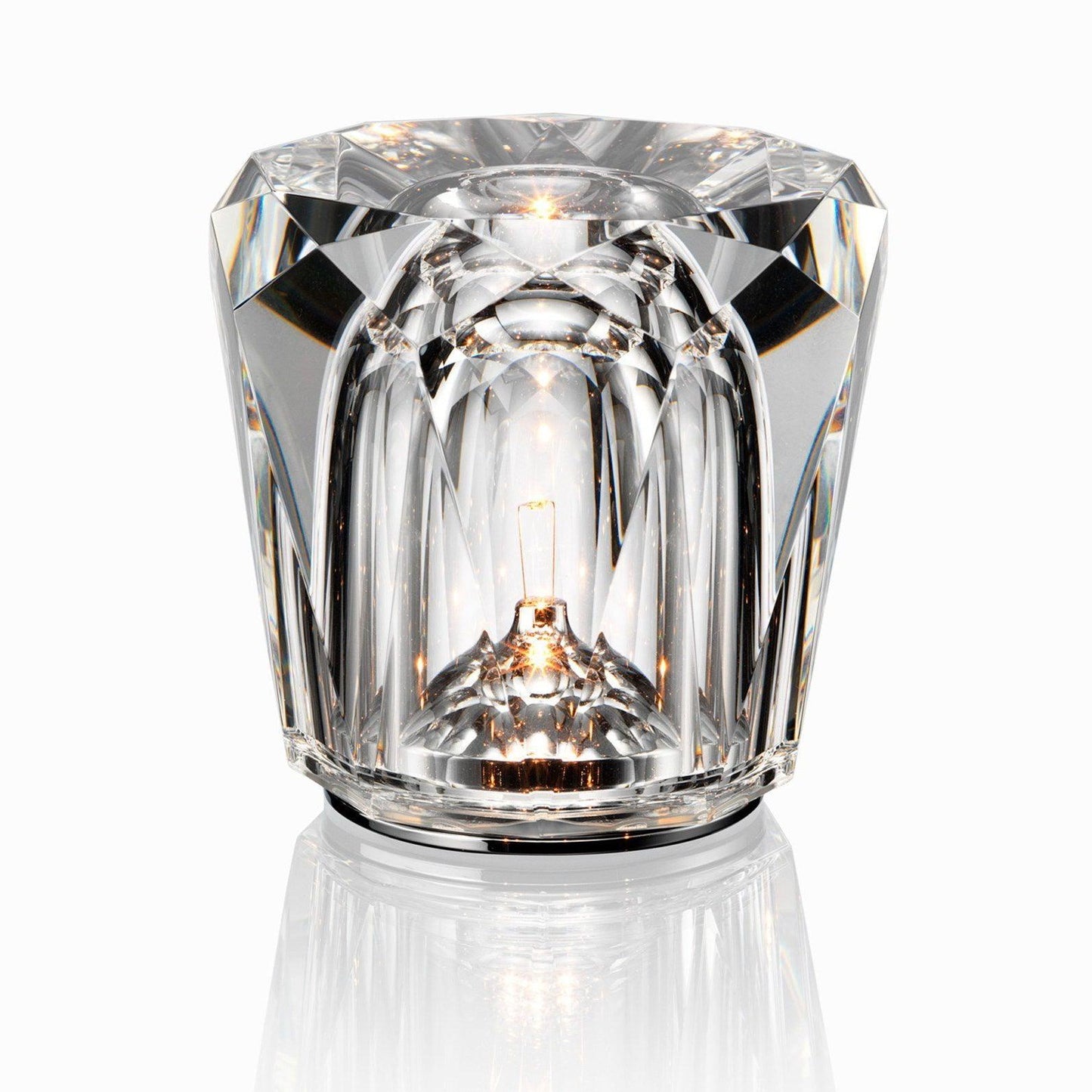 Luminara | Elegant Rechargeable Crystal Glass Table Lamp for Bedside or Desk 10