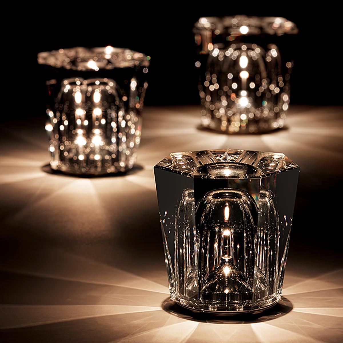 Luminara | Elegant Rechargeable Crystal Glass Table Lamp for Bedside or Desk 3