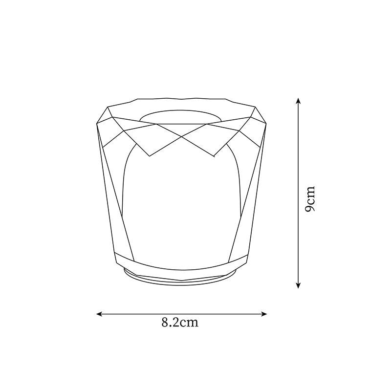 Luminara | Elegant Rechargeable Crystal Glass Table Lamp for Bedside or Desk 7