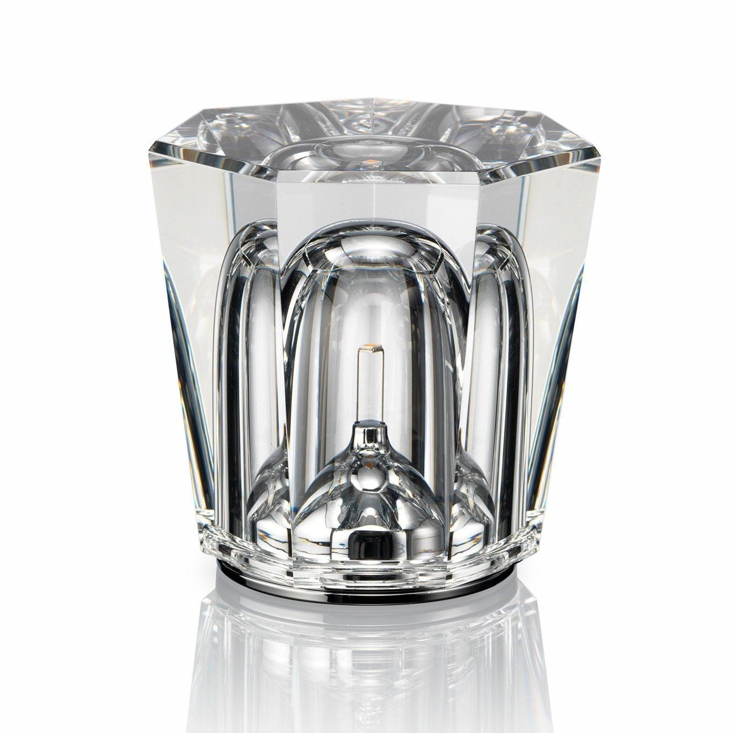 Luminara | Elegant Rechargeable Crystal Glass Table Lamp for Bedside or Desk 9