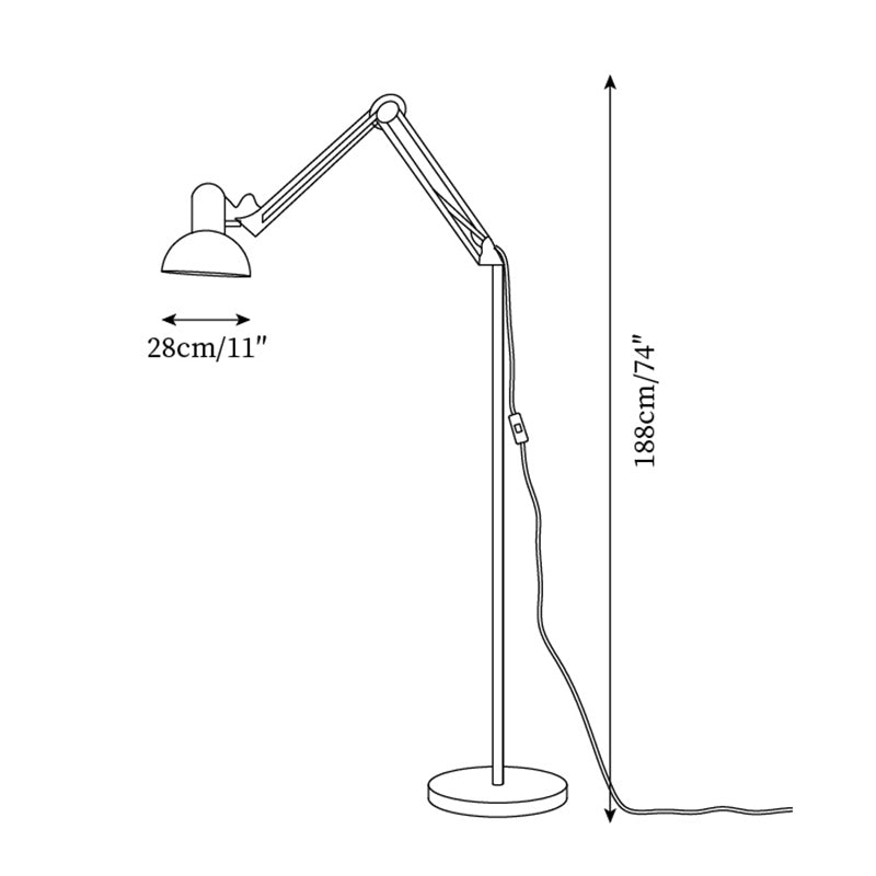 Luminara | Modern Adjustable Black Floor Lamp for Living Room 5