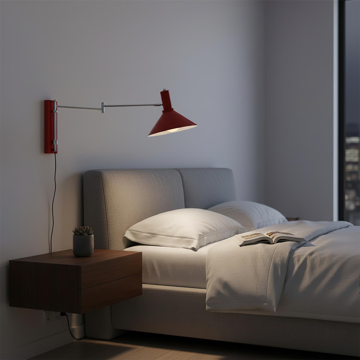 Luminara | Stylish Adjustable Metal Wall Sconce Light with 360-Degree Swivel 8