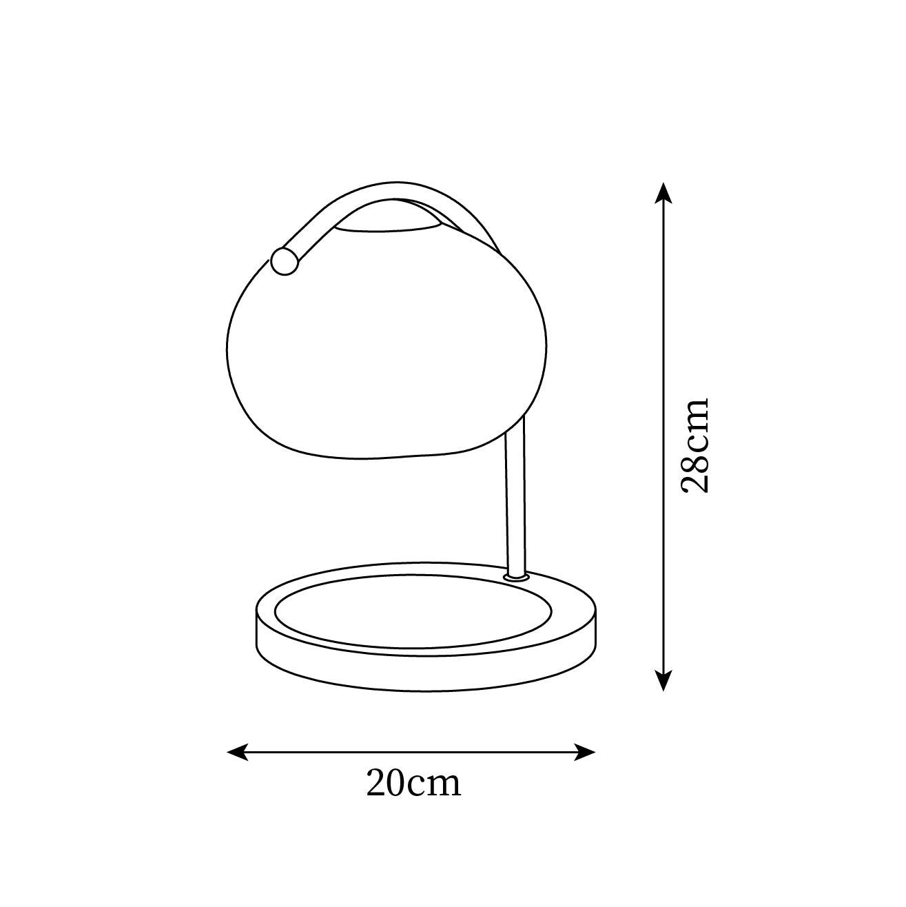 LumosGlow | Elegant Halogen Candle Warmer Lamp with Wooden Base 4