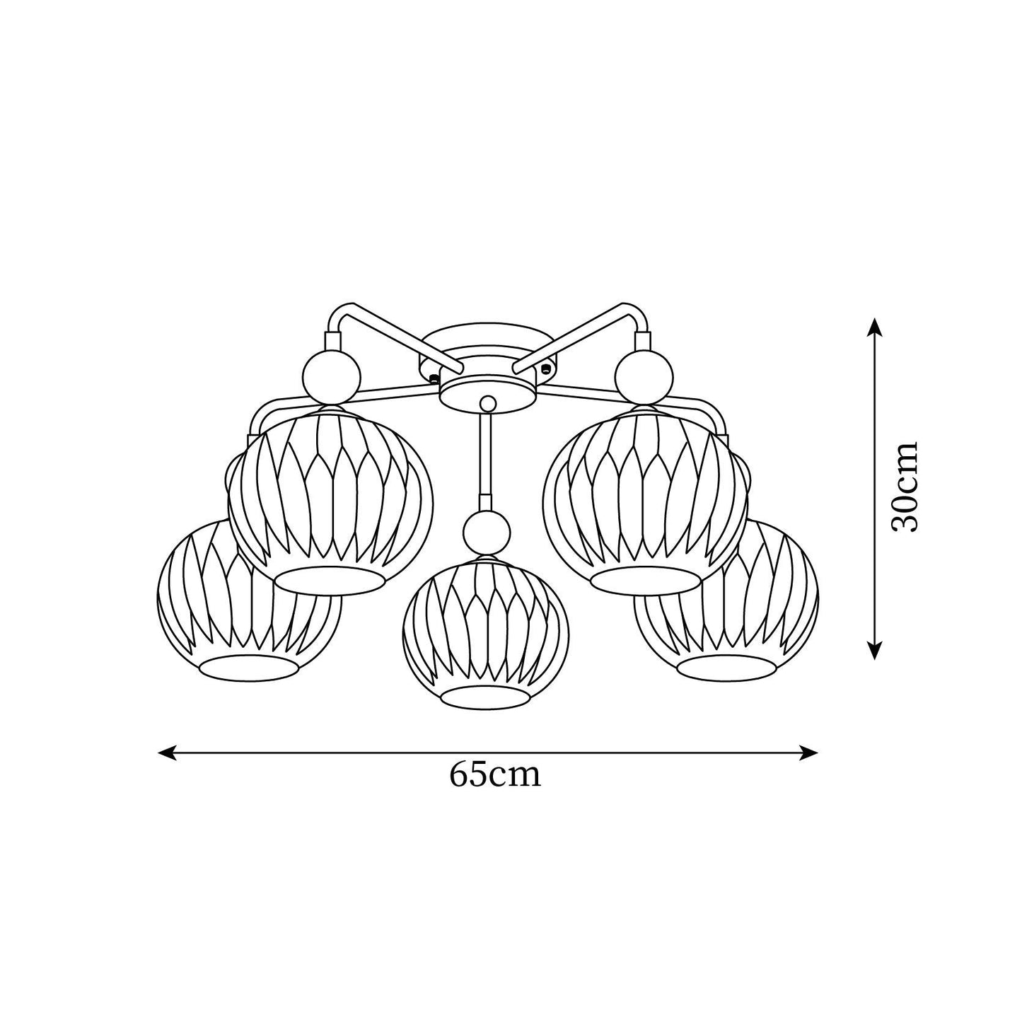 Lunaris | Modern Elegant Flush Mount Ceiling Light Fixture 6