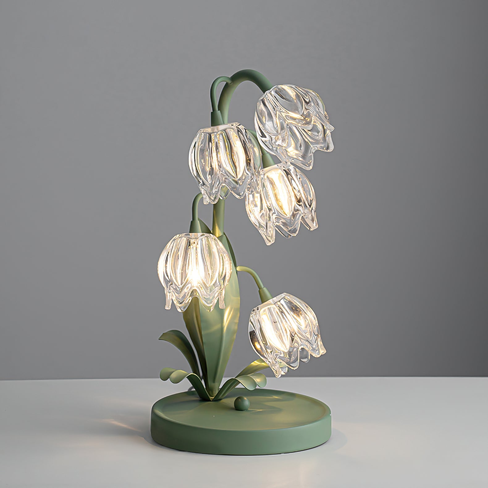 NiyaBloom | Elegant Green Table Lamp for Bedroom or Living Room 7