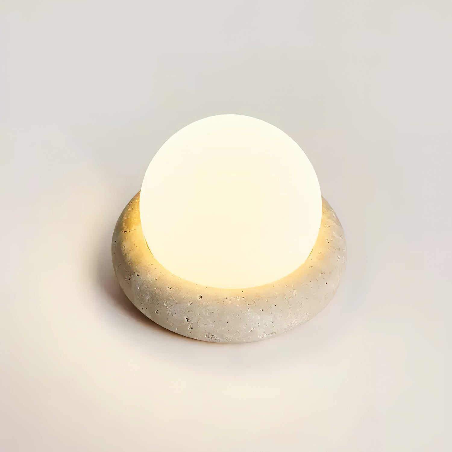 Travertine Glow | Stylish Rechargeable Cordless Table Lamp with Color Modes 2