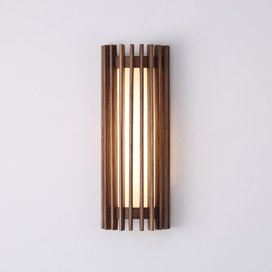 WalnutGlow | Elegant Modern Wall Sconce Light with Integrated LED 0