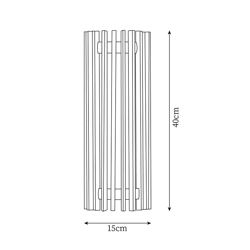 WalnutGlow | Elegant Modern Wall Sconce Light with Integrated LED 6